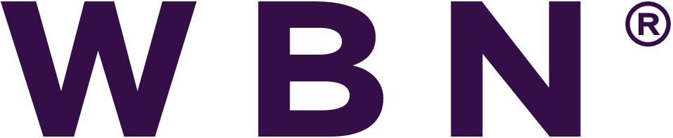 Das Logo von Worldwide Broker Network als globales Netzwerk und Partner von BüchnerBarella. WBN ist das größte unabhängige Maklernetz der Welt.